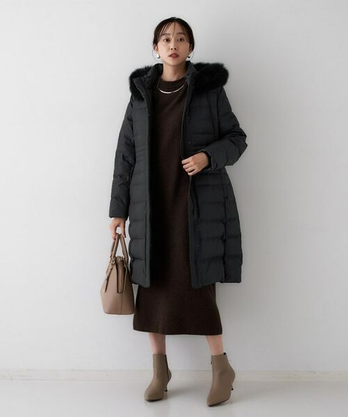 UNTITLED / アンタイトル ダウンジャケット・ベスト | 【はっ水機能/フード取り外し可/防寒】ロングダウンコート | 詳細11