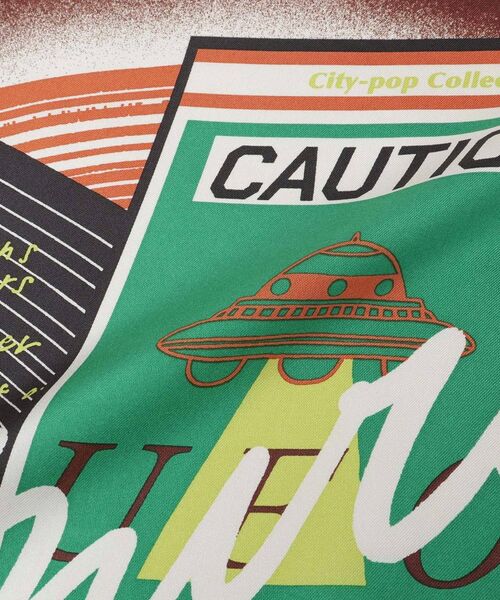 UNTITLED / アンタイトル バンダナ・スカーフ | 【manipuri】65×65正方形 レコード シルクスカーフ | 詳細2