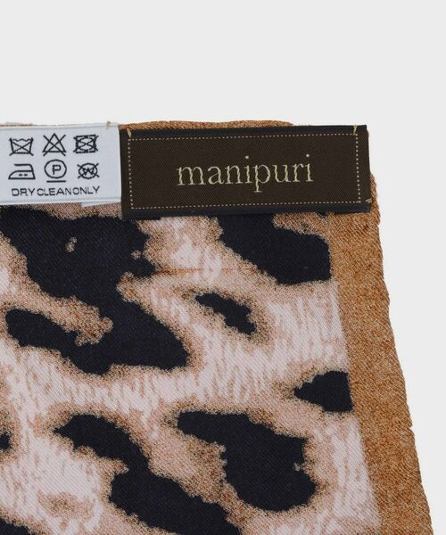 UNTITLED / アンタイトル バンダナ・スカーフ | 【manipuri】65×65正方形 レオパード シルクスカーフ | 詳細4