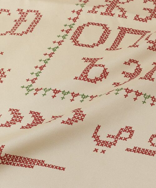 UNTITLED / アンタイトル バンダナ・スカーフ | 【manipuri】65×65正方形 クロスステッチバンダナ柄シルクスカーフ | 詳細3