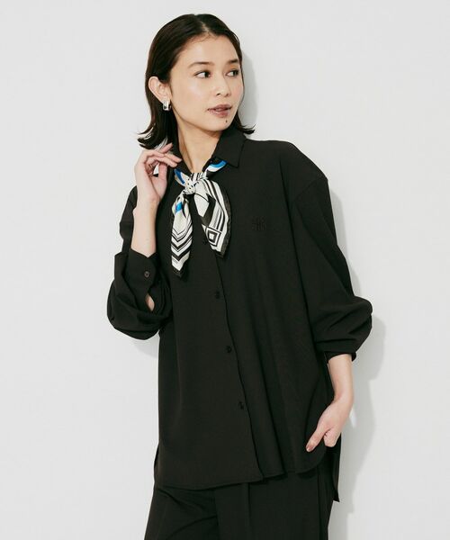 UNTITLED / アンタイトル マフラー・ショール・スヌード・ストール | 【manipuri】65×65正方形 ポスター柄シルクスカーフ | 詳細5