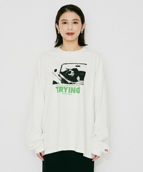 UNTITLED / アンタイトル カットソー | 【PARROTT CANVAS】フォトメッセージL／Sティーシャツ | 詳細10