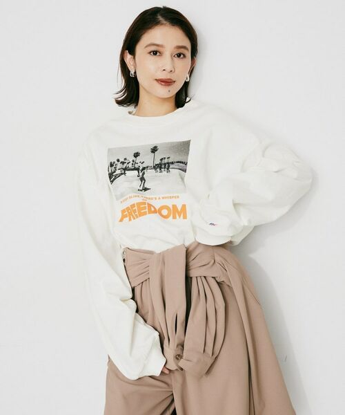 UNTITLED / アンタイトル カットソー | 【PARROTT CANVAS】フォトメッセージL／Sティーシャツ | 詳細6