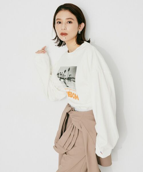 UNTITLED / アンタイトル カットソー | 【PARROTT CANVAS】フォトメッセージL／Sティーシャツ | 詳細7