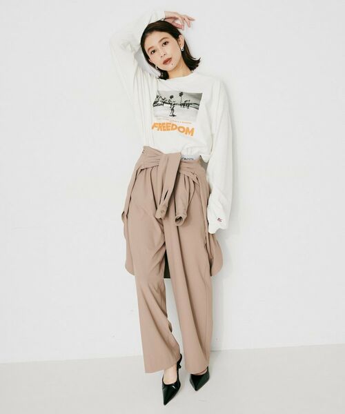 UNTITLED / アンタイトル カットソー | 【PARROTT CANVAS】フォトメッセージL／Sティーシャツ | 詳細8