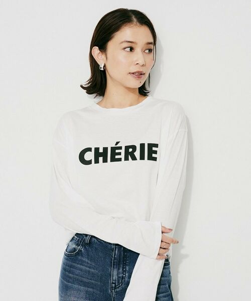 UNTITLED / アンタイトル カットソー | 【CHIGNON】CHERIE シンプルロゴTシャツ | 詳細2