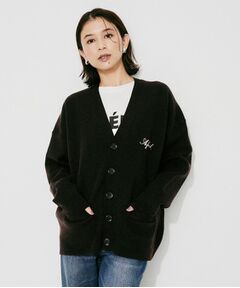 UNTITLED / アンタイトル カーディガン・ボレロ | 【St．Johns 3rd Club】ロゴVネック カーディガン