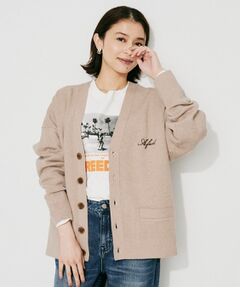 UNTITLED / アンタイトル カーディガン・ボレロ | 【St．Johns 3rd Club】ロゴVネック カーディガン