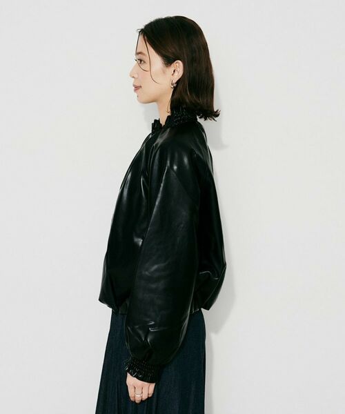 UNTITLED / アンタイトル レザーブルゾン・ジャケット | 【MARILYN MOON】ソフトレザー調ブルゾン | 詳細19