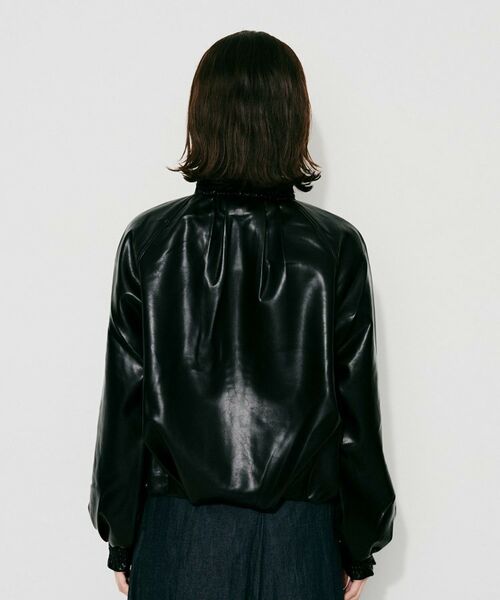 UNTITLED / アンタイトル レザーブルゾン・ジャケット | 【MARILYN MOON】ソフトレザー調ブルゾン | 詳細20