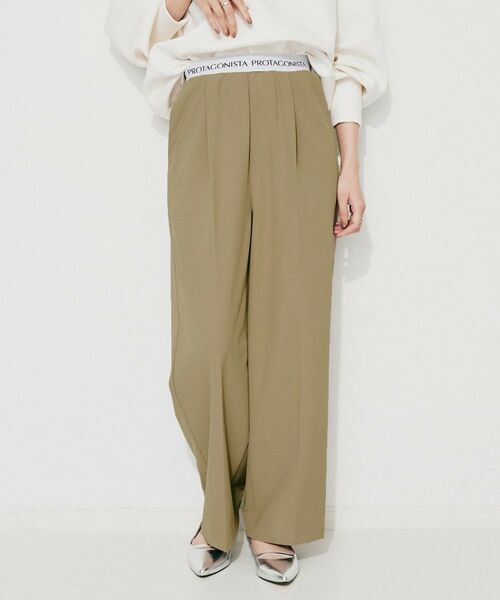 UNTITLED/アンタイトル 【PROTAGPNISTA】QUICK DRY WAIST LOGO PANTS ベージュ(052) 02 UNTITLED/アンタイトル 【PROTAGPNISTA】QUICK DRY WAIST LOGO PANTS ベージュ(052) 02