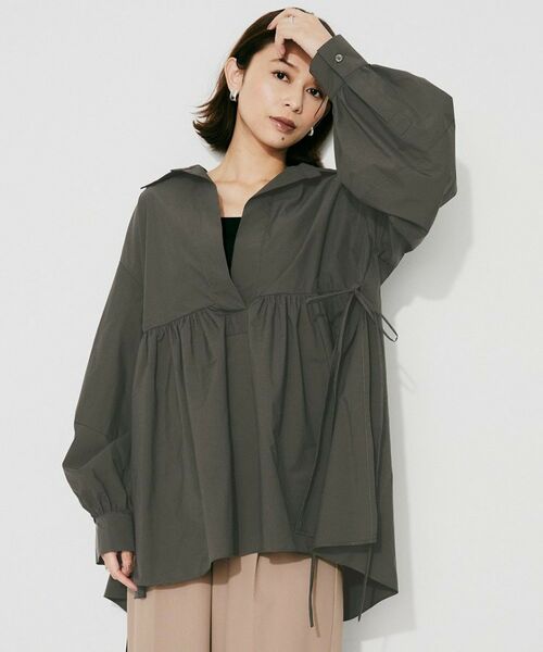 UNTITLED/アンタイトル 【PROTAGPNISTA】FLAIR SHIRT チャコールグレー(014) 02 UNTITLED/アンタイトル 【PROTAGPNISTA】FLAIR SHIRT チャコールグレー(014) 02