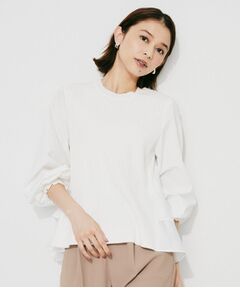 UNTITLED / アンタイトル シャツ・ブラウス | 【TORRAZZO DONNA】ニット×ファブリックティアードブラウス