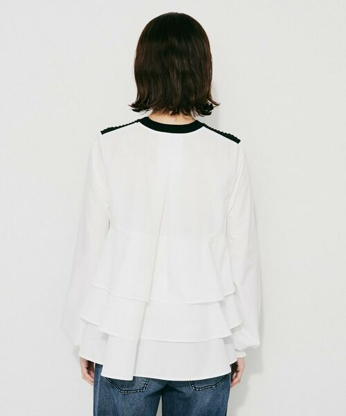 UNTITLED / アンタイトル シャツ・ブラウス | 【TORRAZZO DONNA】ニット×ファブリックティアードブラウス | 詳細16