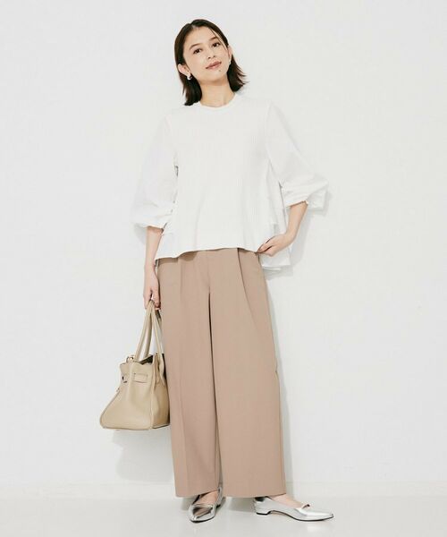 UNTITLED / アンタイトル シャツ・ブラウス | 【TORRAZZO DONNA】ニット×ファブリックティアードブラウス | 詳細4