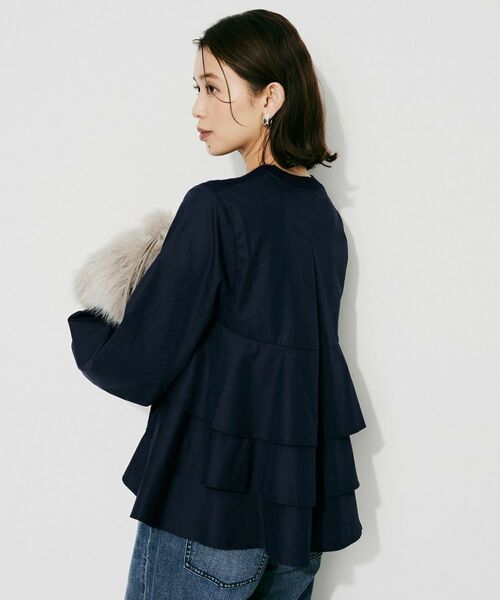 UNTITLED / アンタイトル シャツ・ブラウス | 【TORRAZZO DONNA】ニット×ファブリックティアードブラウス | 詳細7