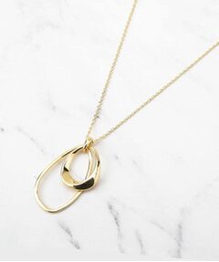 UNTITLED / アンタイトル ネックレス・ペンダント・チョーカー | 【ステンレスチェーン】ライトダブルリング ネックレス