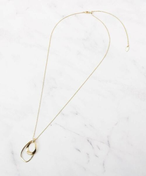 UNTITLED / アンタイトル ネックレス・ペンダント・チョーカー | 【ステンレスチェーン】ライトダブルリング ネックレス | 詳細1