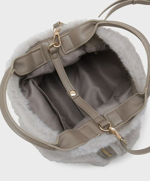 UNTITLED / アンタイトル ハンドバッグ | ミニフェイクファーショルダー | 詳細10