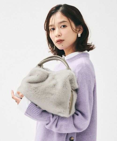 UNTITLED / アンタイトル ハンドバッグ | ミニフェイクファーショルダー | 詳細12