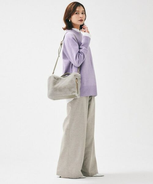 UNTITLED / アンタイトル ハンドバッグ | ミニフェイクファーショルダー | 詳細14