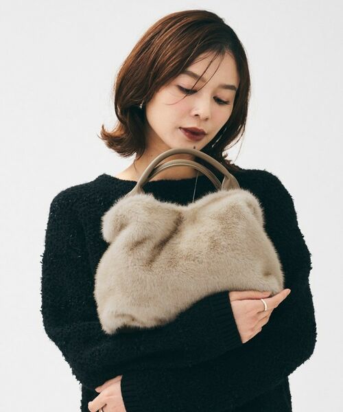 UNTITLED / アンタイトル ハンドバッグ | ミニフェイクファーショルダー | 詳細15