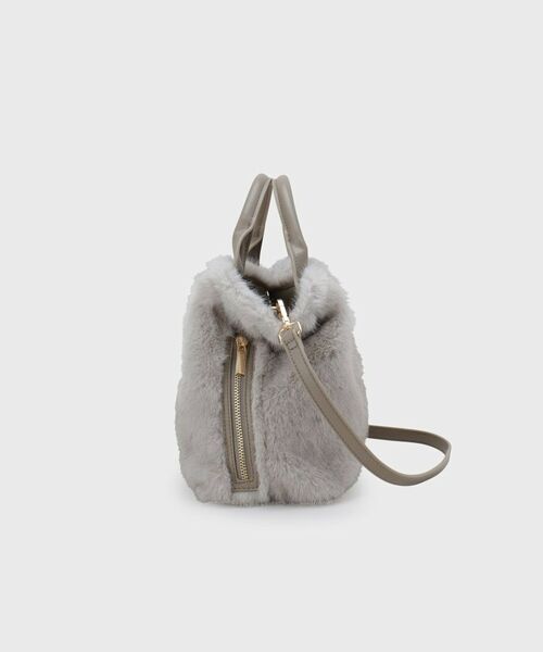 UNTITLED / アンタイトル ハンドバッグ | ミニフェイクファーショルダー | 詳細2