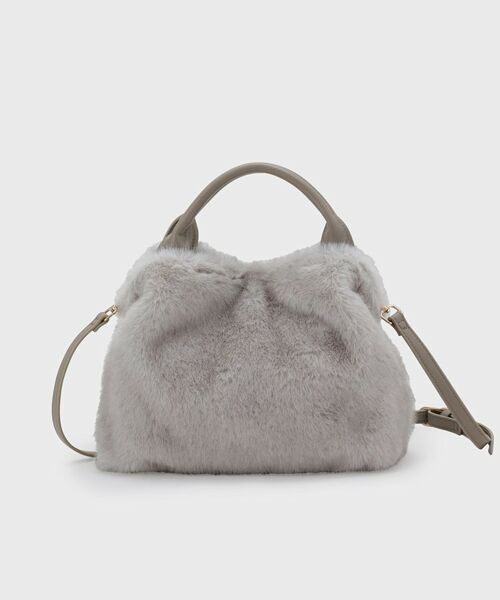 UNTITLED / アンタイトル ハンドバッグ | ミニフェイクファーショルダー | 詳細3