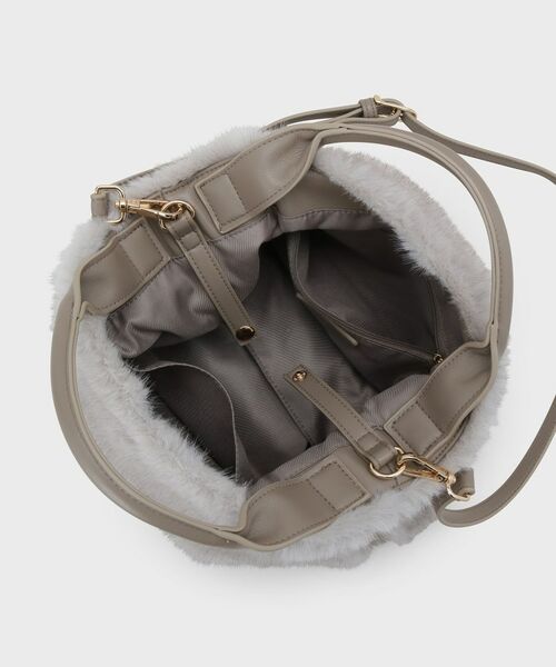 UNTITLED / アンタイトル ハンドバッグ | ミニフェイクファーショルダー | 詳細5