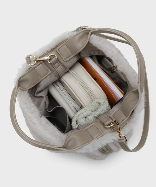 UNTITLED / アンタイトル ハンドバッグ | ミニフェイクファーショルダー | 詳細7