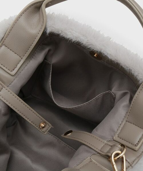 UNTITLED / アンタイトル ハンドバッグ | ミニフェイクファーショルダー | 詳細9