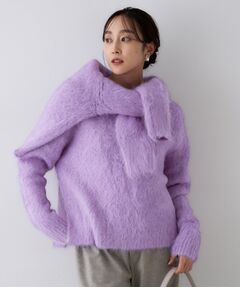 UNTITLED / アンタイトル ニット・セーター | 【ゆったり/モヘヤニット】アルパカ混シャギー プルオーバー