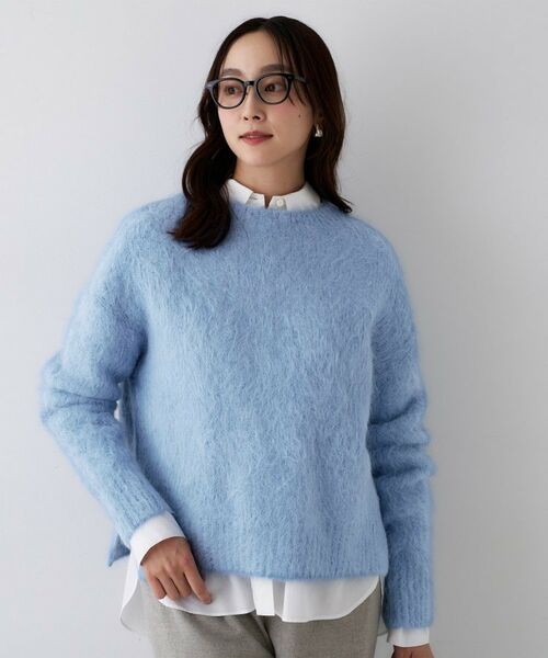 UNTITLED / アンタイトル ニット・セーター | 【ゆったり/モヘヤニット】アルパカ混シャギー プルオーバー | 詳細12