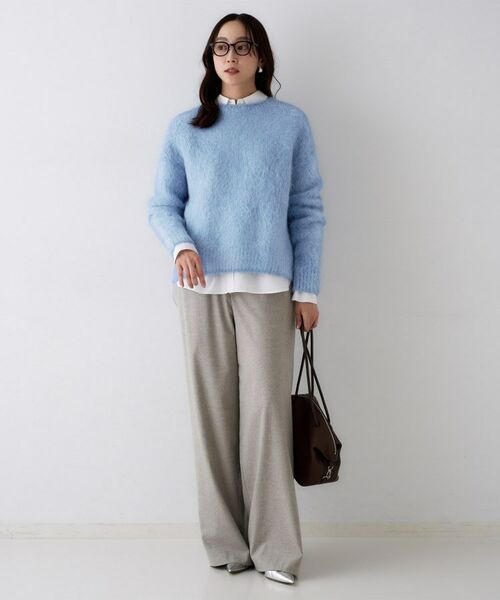 UNTITLED / アンタイトル ニット・セーター | 【ゆったり/モヘヤニット】アルパカ混シャギー プルオーバー | 詳細14
