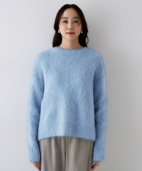 UNTITLED / アンタイトル ニット・セーター | 【ゆったり/モヘヤニット】アルパカ混シャギー プルオーバー | 詳細16