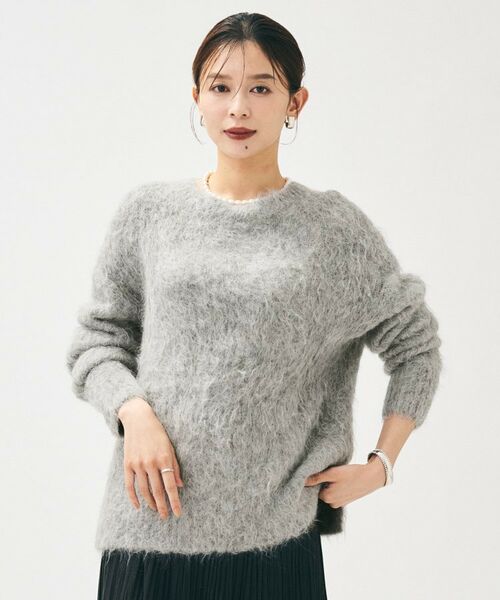 UNTITLED / アンタイトル ニット・セーター | 【ゆったり/モヘヤニット】アルパカ混シャギー プルオーバー | 詳細2