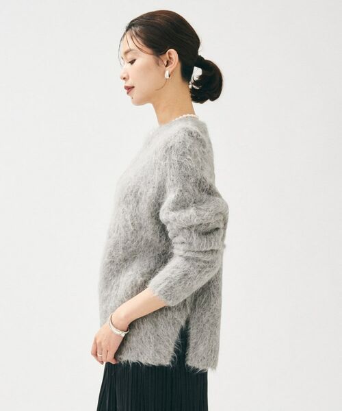 UNTITLED / アンタイトル ニット・セーター | 【ゆったり/モヘヤニット】アルパカ混シャギー プルオーバー | 詳細3