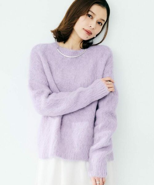 UNTITLED / アンタイトル ニット・セーター | 【ゆったり/モヘヤニット】アルパカ混シャギー プルオーバー | 詳細6