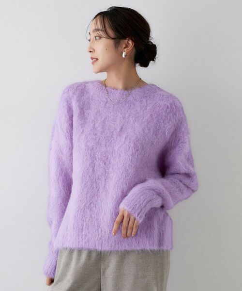 UNTITLED / アンタイトル ニット・セーター | 【ゆったり/モヘヤニット】アルパカ混シャギー プルオーバー | 詳細9