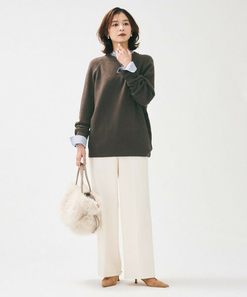 UNTITLED / アンタイトル ニット・セーター | 【重ね着もおすすめ/洗える】ウールカシミヤ クルーネックニット | 詳細10