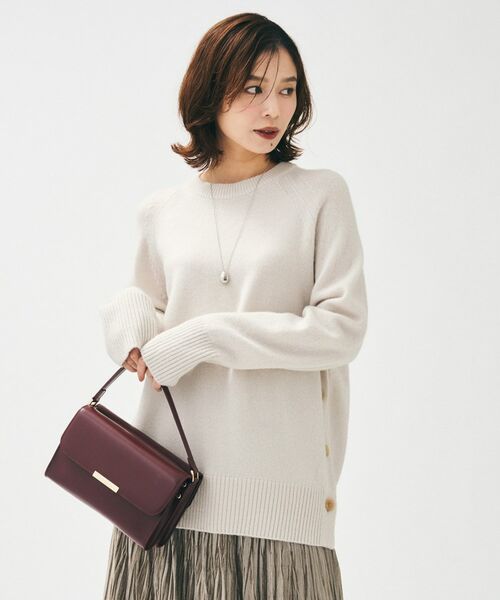 UNTITLED / アンタイトル ニット・セーター | 【重ね着もおすすめ/洗える】ウールカシミヤ クルーネックニット | 詳細12