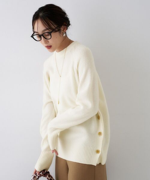 UNTITLED / アンタイトル ニット・セーター | 【重ね着もおすすめ/洗える】ウールカシミヤ クルーネックニット | 詳細2