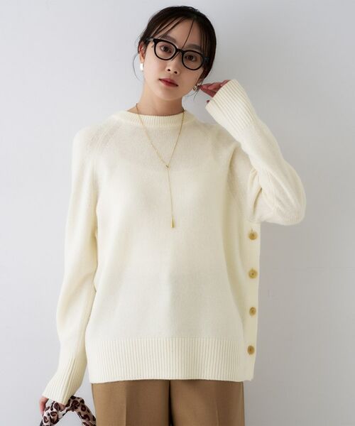 UNTITLED / アンタイトル ニット・セーター | 【重ね着もおすすめ/洗える】ウールカシミヤ クルーネックニット | 詳細3