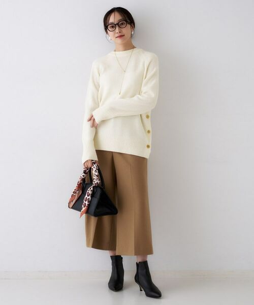 UNTITLED / アンタイトル ニット・セーター | 【重ね着もおすすめ/洗える】ウールカシミヤ クルーネックニット | 詳細4