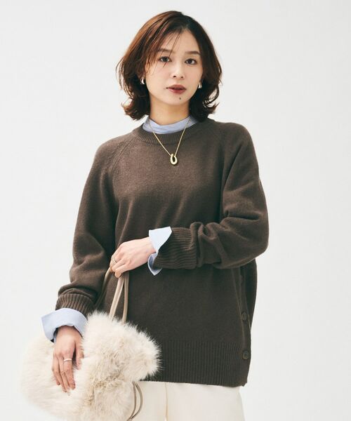 UNTITLED / アンタイトル ニット・セーター | 【重ね着もおすすめ/洗える】ウールカシミヤ クルーネックニット | 詳細8
