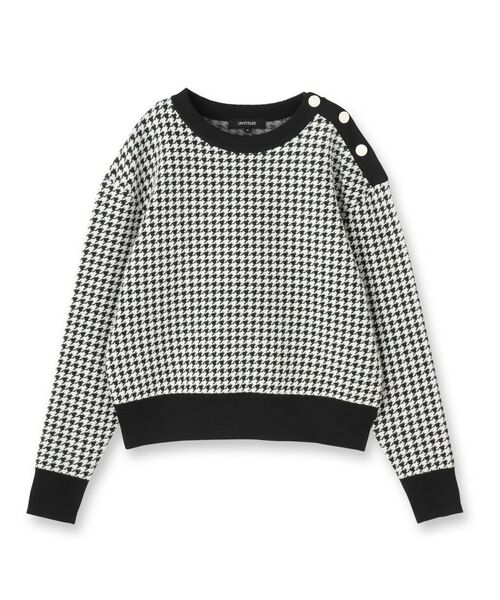 UNTITLED / アンタイトル ニット・セーター | 【一枚で着映え/コンパクト丈】チドリジャカード プルオーバー | 詳細1