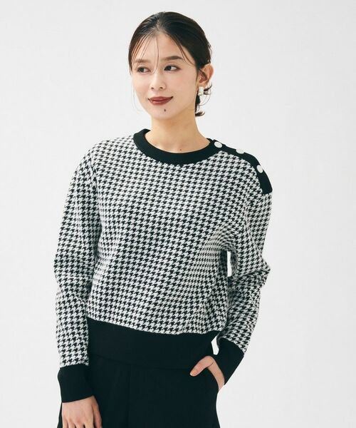 UNTITLED / アンタイトル ニット・セーター | 【一枚で着映え/コンパクト丈】チドリジャカード プルオーバー | 詳細2