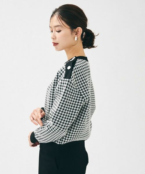 UNTITLED / アンタイトル ニット・セーター | 【一枚で着映え/コンパクト丈】チドリジャカード プルオーバー | 詳細3