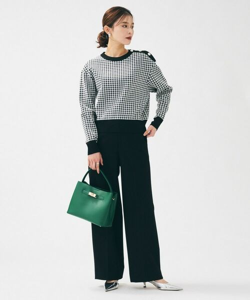 UNTITLED / アンタイトル ニット・セーター | 【一枚で着映え/コンパクト丈】チドリジャカード プルオーバー | 詳細4