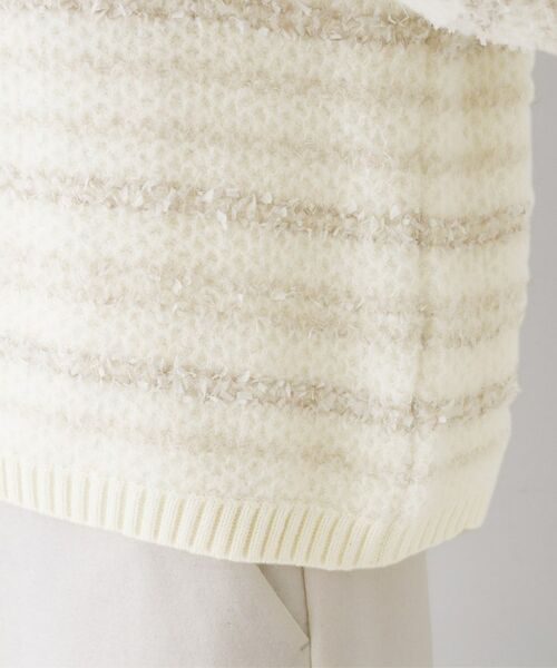 UNTITLED / アンタイトル ニット・セーター | 【ツイード調/コンパクト丈】ブークレーボートネックニット | 詳細17